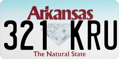 AR license plate 321KRU