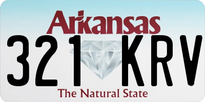 AR license plate 321KRV