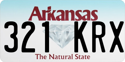 AR license plate 321KRX