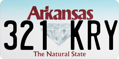 AR license plate 321KRY