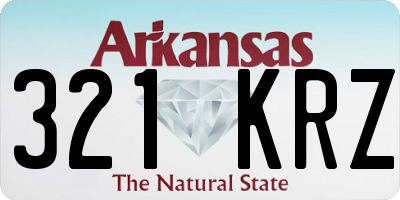 AR license plate 321KRZ