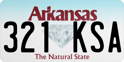 AR license plate 321KSA