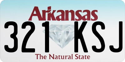 AR license plate 321KSJ