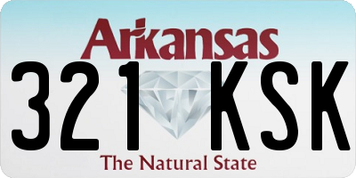 AR license plate 321KSK