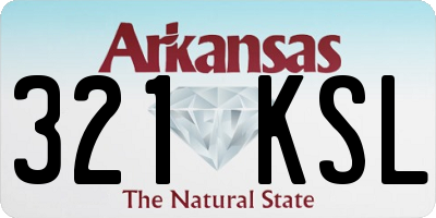 AR license plate 321KSL