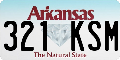 AR license plate 321KSM