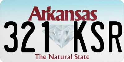 AR license plate 321KSR
