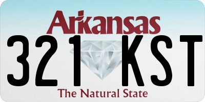 AR license plate 321KST