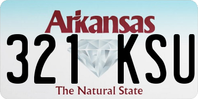 AR license plate 321KSU