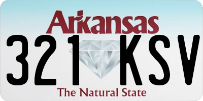 AR license plate 321KSV