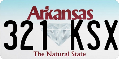 AR license plate 321KSX