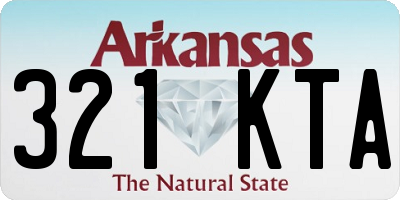 AR license plate 321KTA