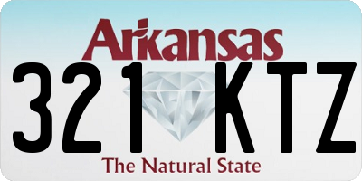 AR license plate 321KTZ