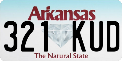 AR license plate 321KUD