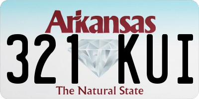 AR license plate 321KUI