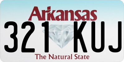 AR license plate 321KUJ