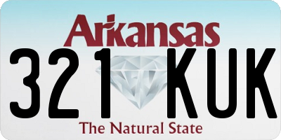 AR license plate 321KUK