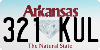 AR license plate 321KUL