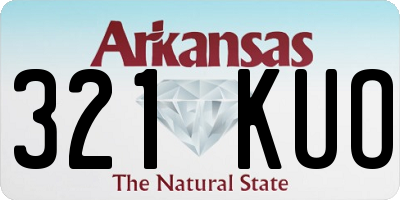 AR license plate 321KUO
