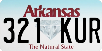 AR license plate 321KUR