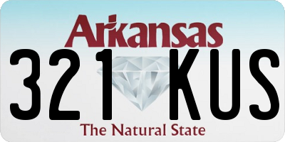 AR license plate 321KUS