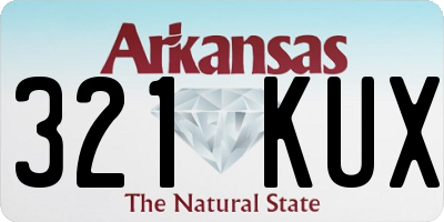 AR license plate 321KUX