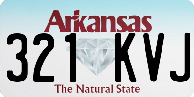 AR license plate 321KVJ