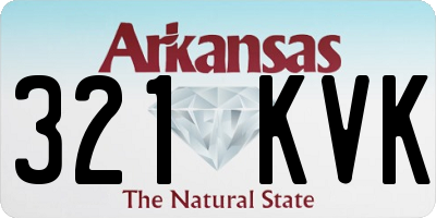 AR license plate 321KVK