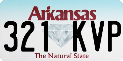 AR license plate 321KVP
