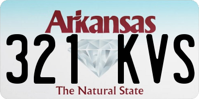 AR license plate 321KVS