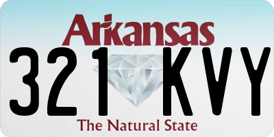 AR license plate 321KVY