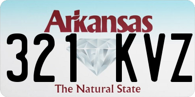 AR license plate 321KVZ