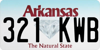 AR license plate 321KWB