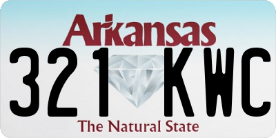 AR license plate 321KWC