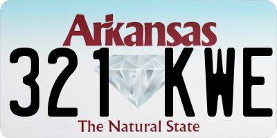 AR license plate 321KWE