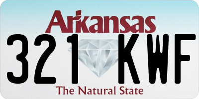 AR license plate 321KWF