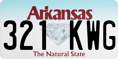 AR license plate 321KWG