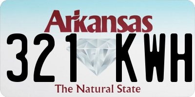 AR license plate 321KWH
