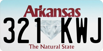 AR license plate 321KWJ
