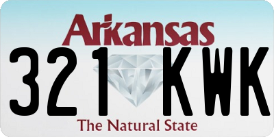 AR license plate 321KWK