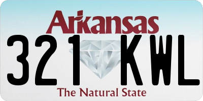 AR license plate 321KWL