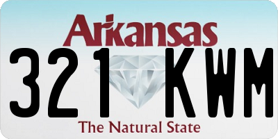 AR license plate 321KWM
