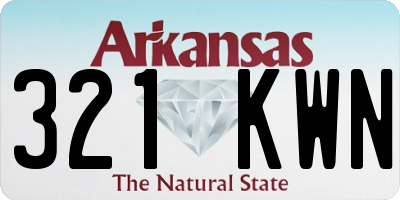 AR license plate 321KWN