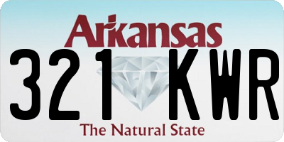 AR license plate 321KWR