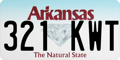 AR license plate 321KWT