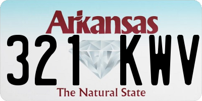 AR license plate 321KWV