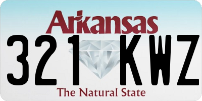 AR license plate 321KWZ