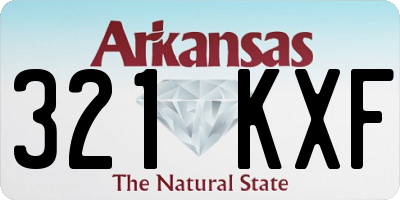AR license plate 321KXF
