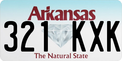 AR license plate 321KXK