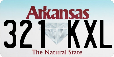AR license plate 321KXL